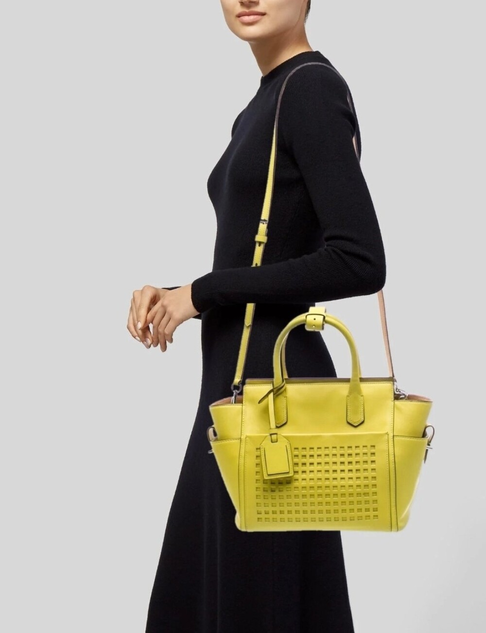Reed Krakoff Atlantique Perforated Tote - Rare Acid Colour!
